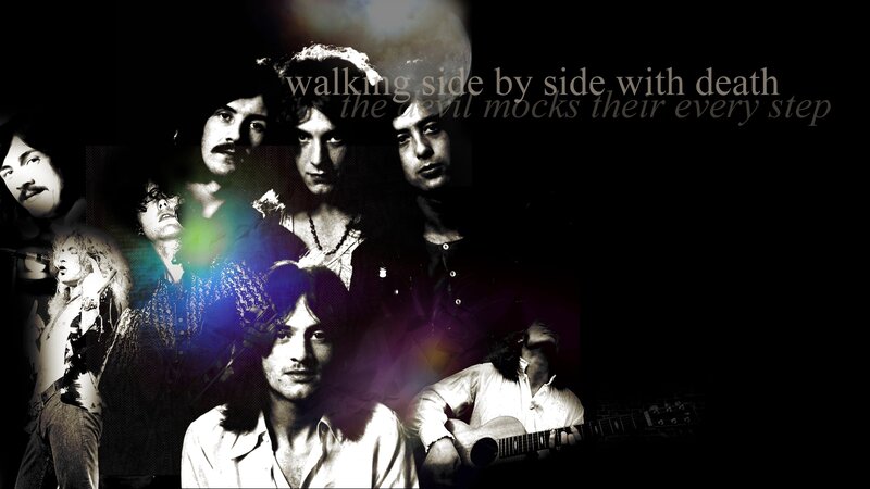 Band Members Collage — Black, Dramatic, Photograph, Guitar