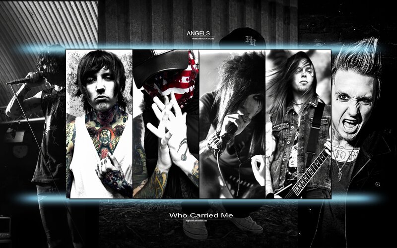 Band Members Collage — Black, Dramatic, Photograph, Tattoos