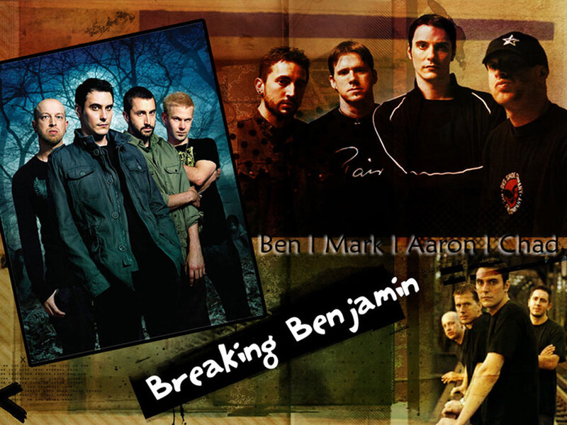 Band Members Collage — Black, Serious