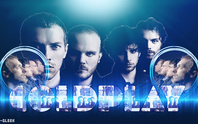 Band Members Collage — Blue