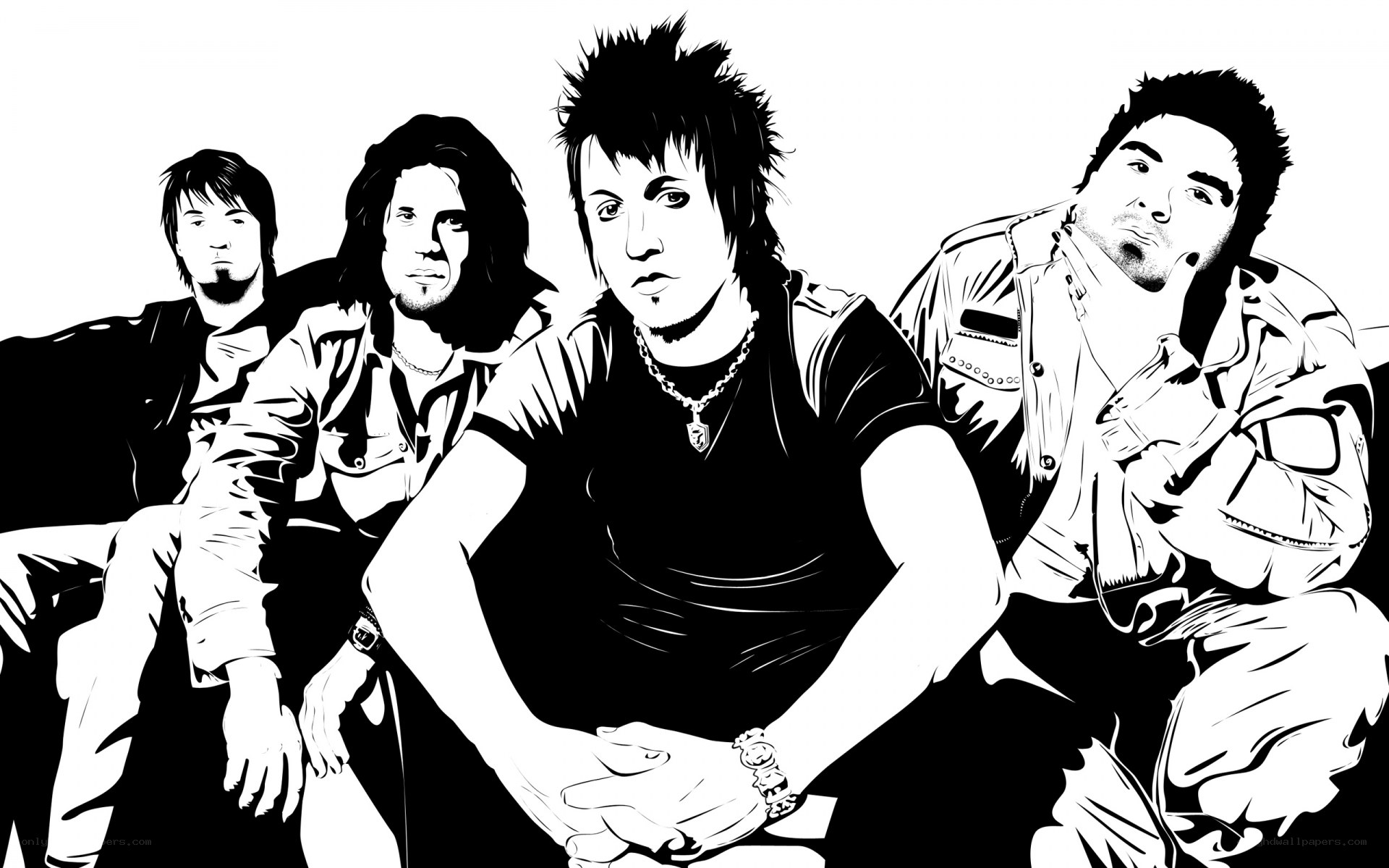 band members illustration