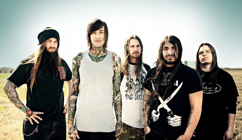 band members in a field