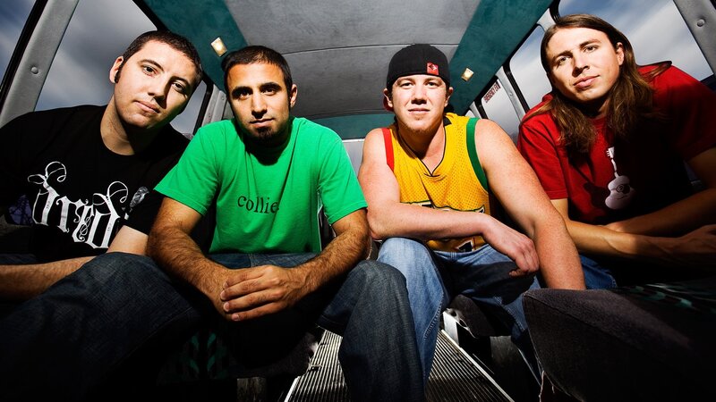 band members in a vehicle