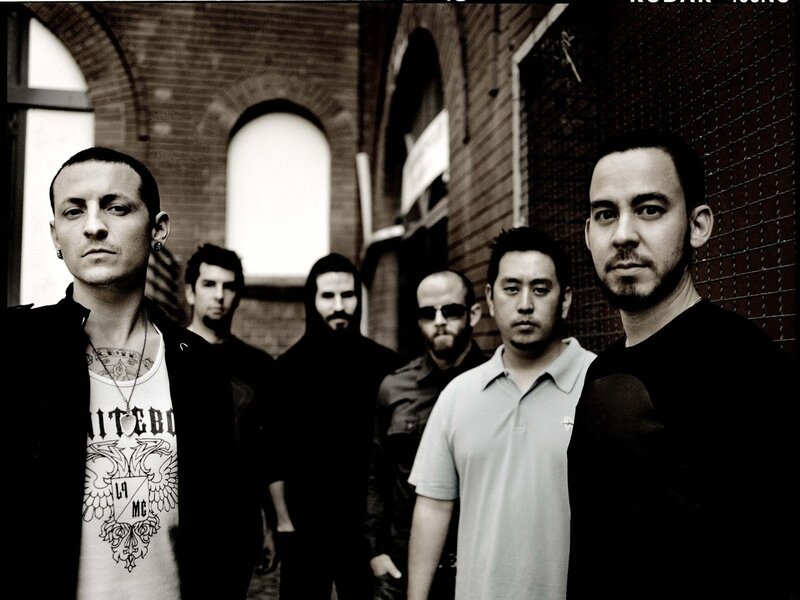 Band Members in Alley — Black, Serious, Photograph, Brick Wall, Arched Windows