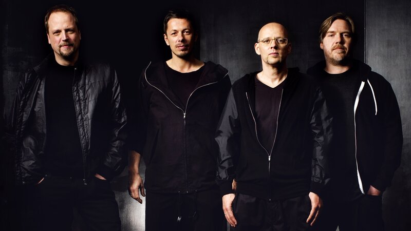 band members in black