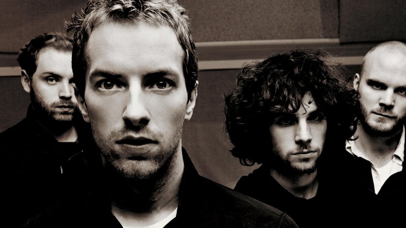 band members in black and white
