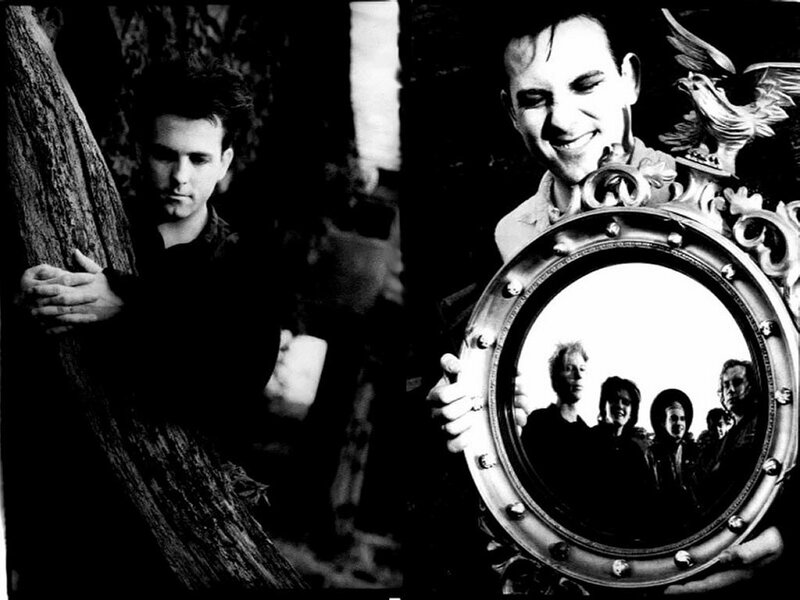 band members in black and white