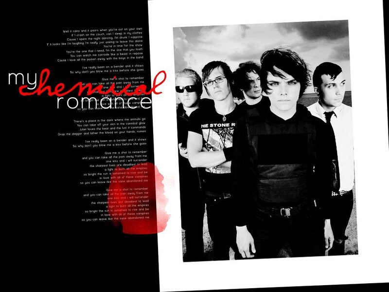 Band Members in Black and White — Dramatic, Photograph, Text