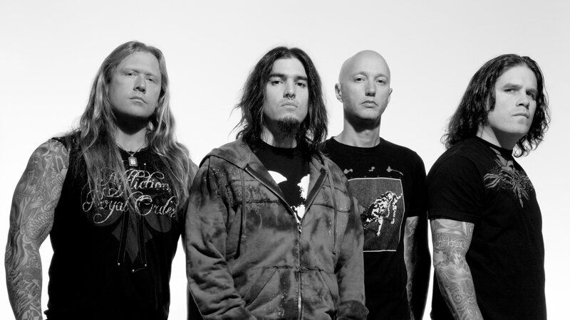 band members in black and white