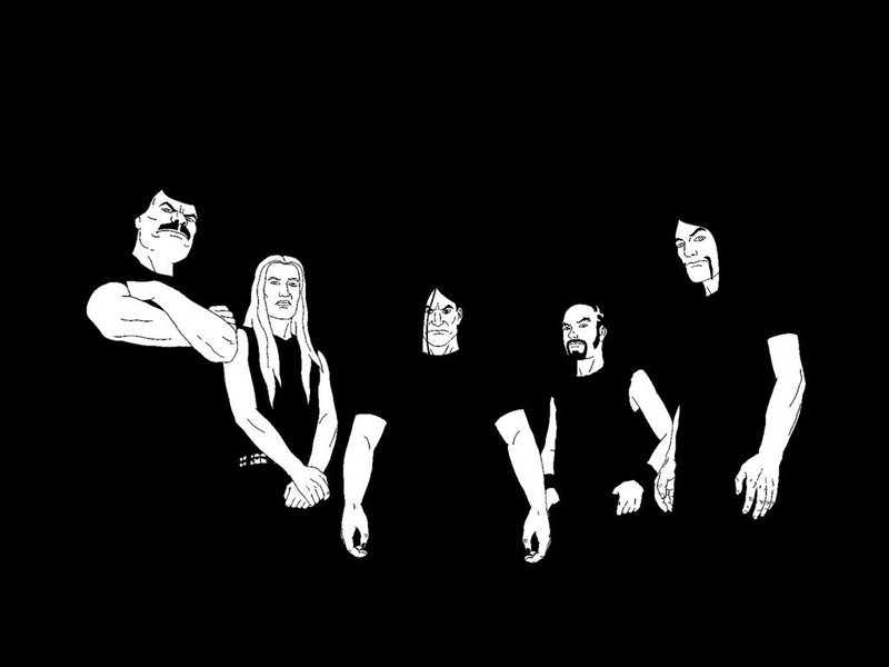 Band Members in Black — Dark, Illustration