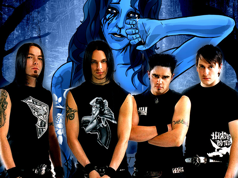 Band Members in Black Shirts — Dark