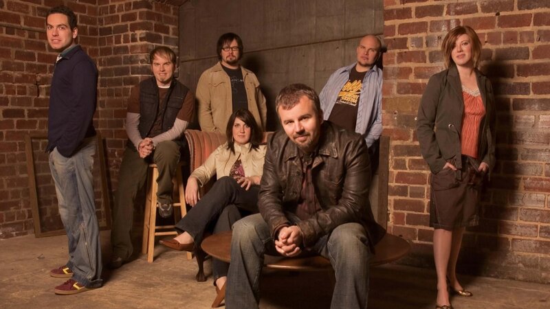 Band Members in Brick Room — Brown