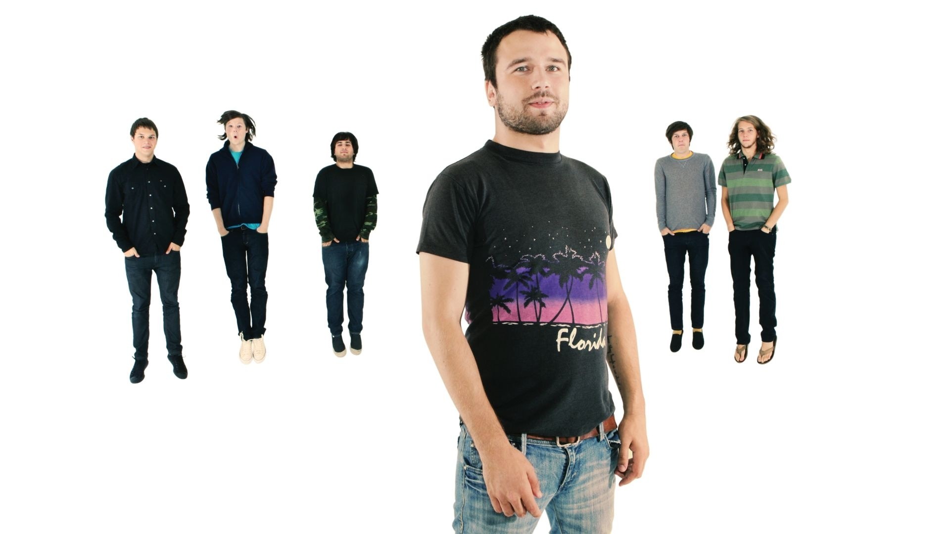 band members in casual wear