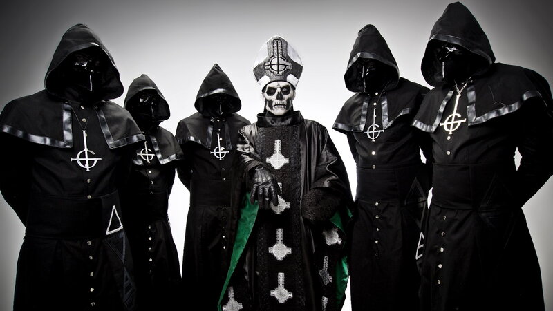 Band Members in Costumes — Black