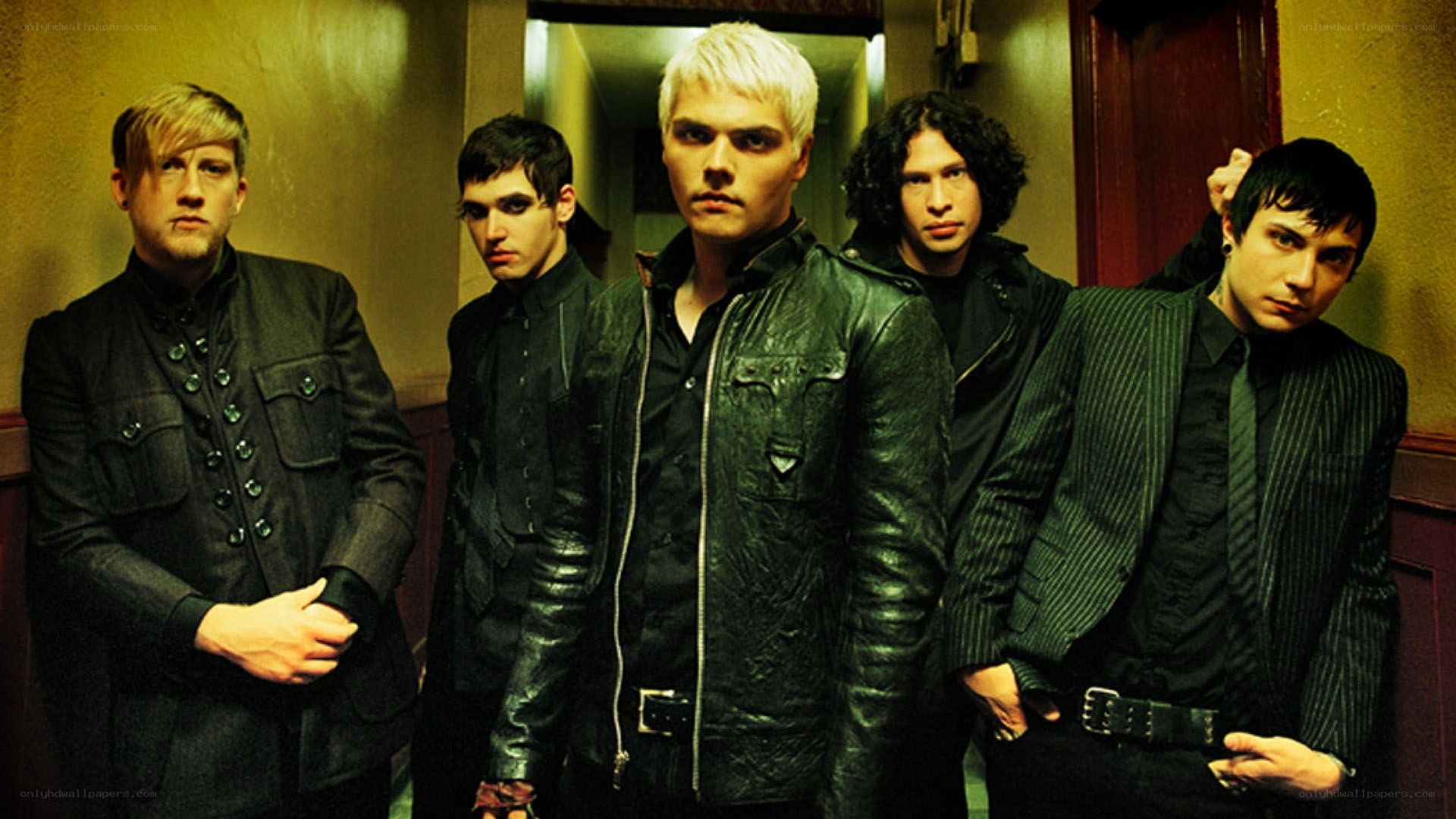 band members in dark clothing