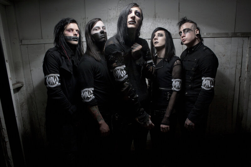 Band Members in Dark Clothing — Black, Dramatic, Photograph, Makeup