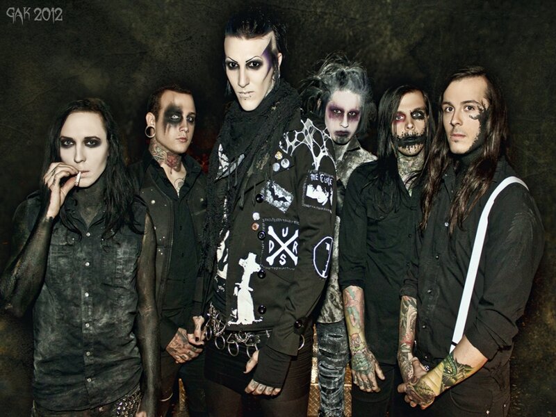 Band Members in Dark Makeup — Black, Dramatic