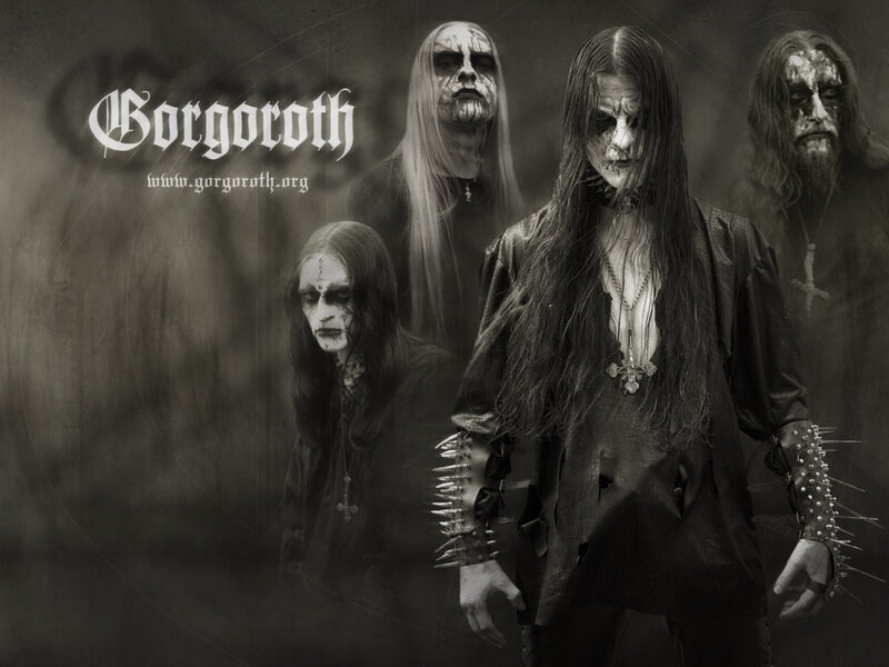 Band Members in Dark Makeup — Black, Photograph