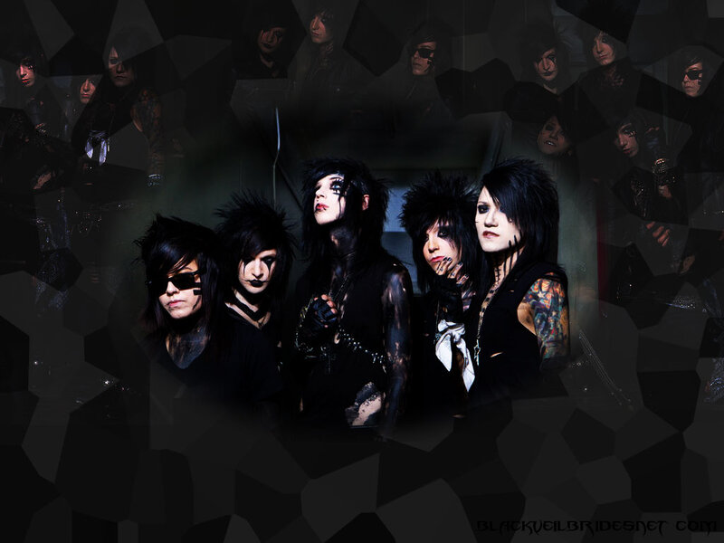 Band Members in Dark Makeup — Black