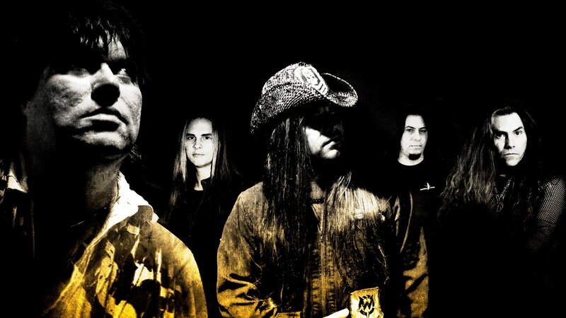 Band Members in Dark Room — Black, Dramatic, Photograph, Long Hair