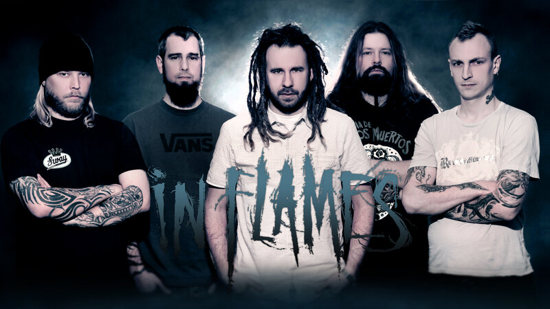 Band Members in Dark Room — Black, Serious, Photograph, Tattoos