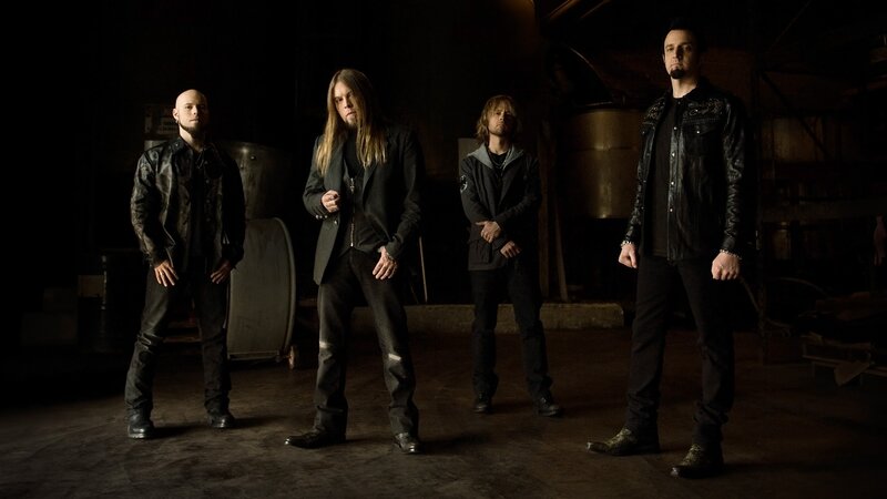 band members in dark setting