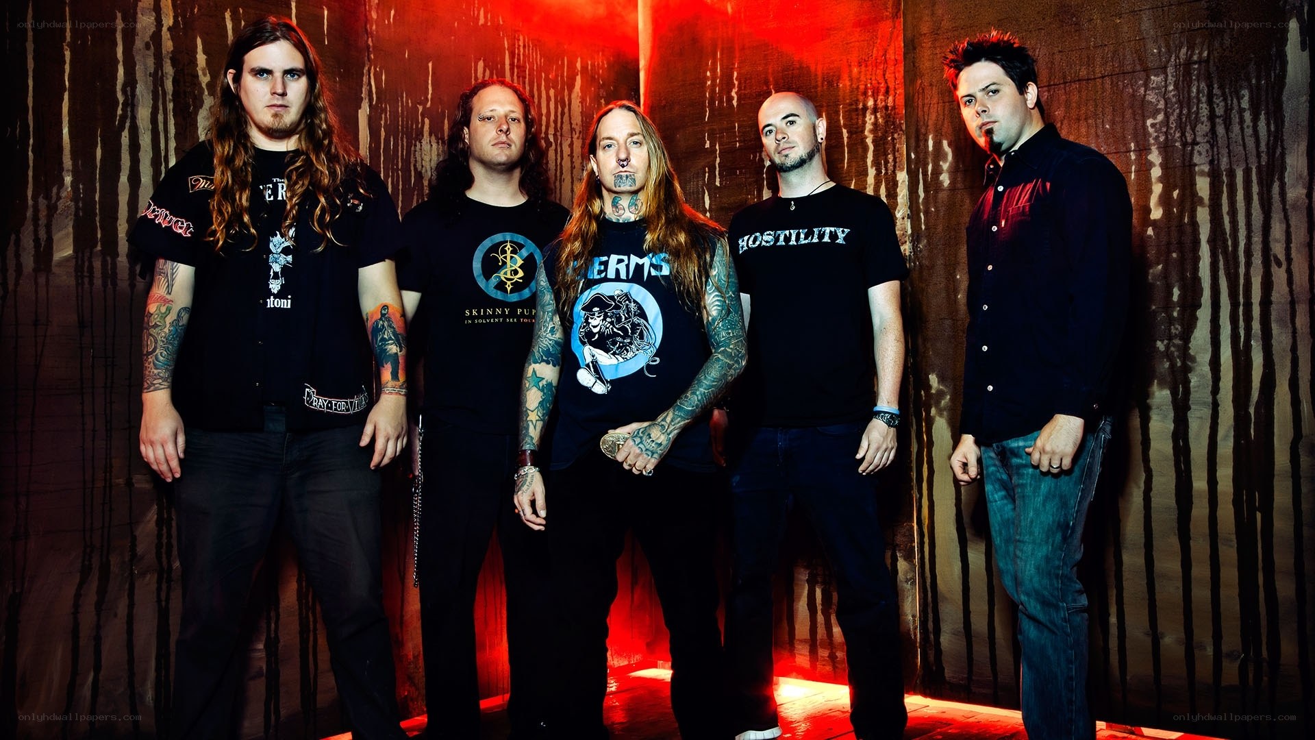 band members in dark shirts