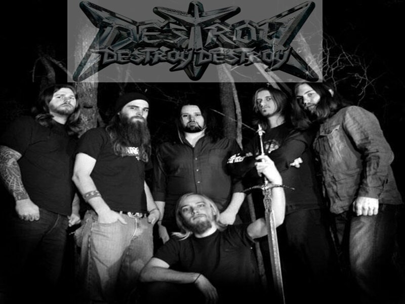 Band Members in Forest — Black, Dark