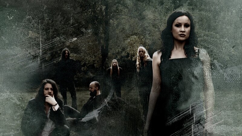 Band Members in Forest — Black, Dramatic