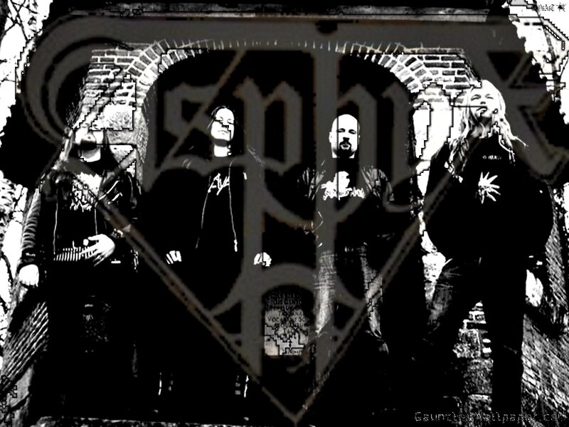 Band Members in Front of Brick Wall — Black