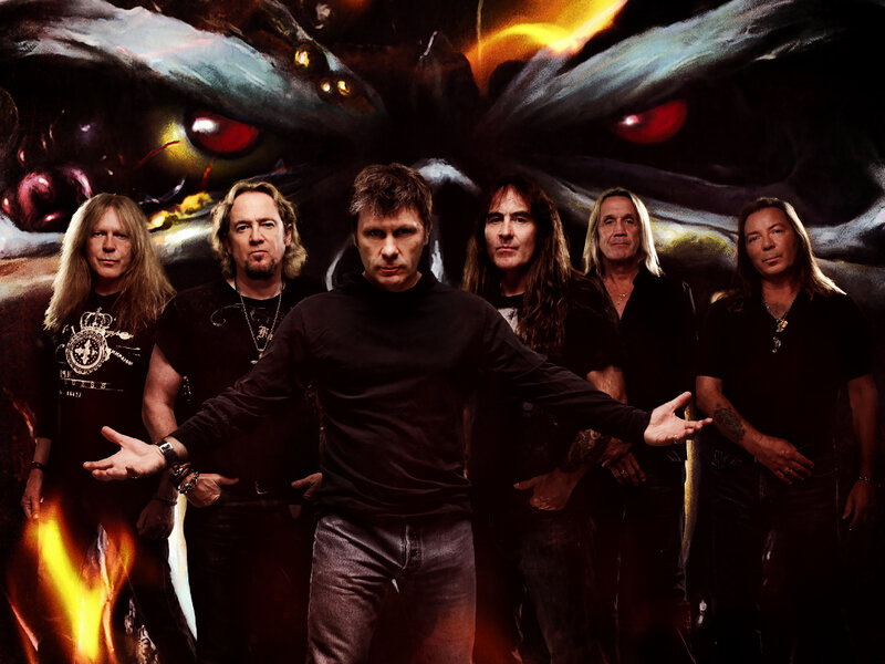 Band Members in Front of Monster