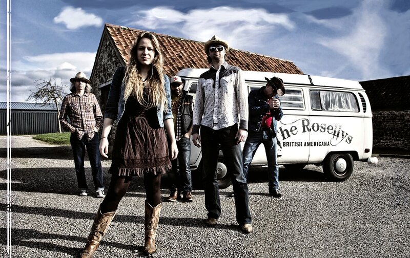 Band Members in Front of Van