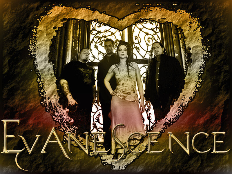 Band Members in Heart Frame