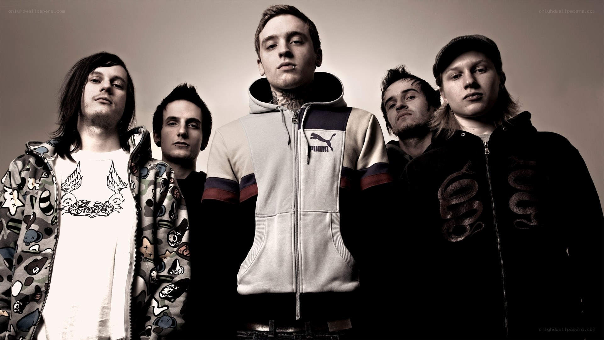 band members in hoodies