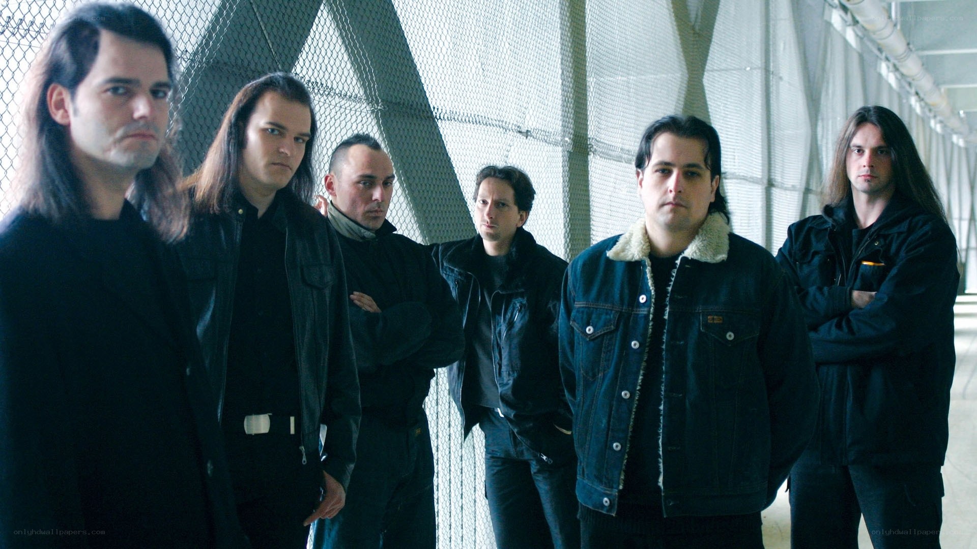 band members in industrial setting