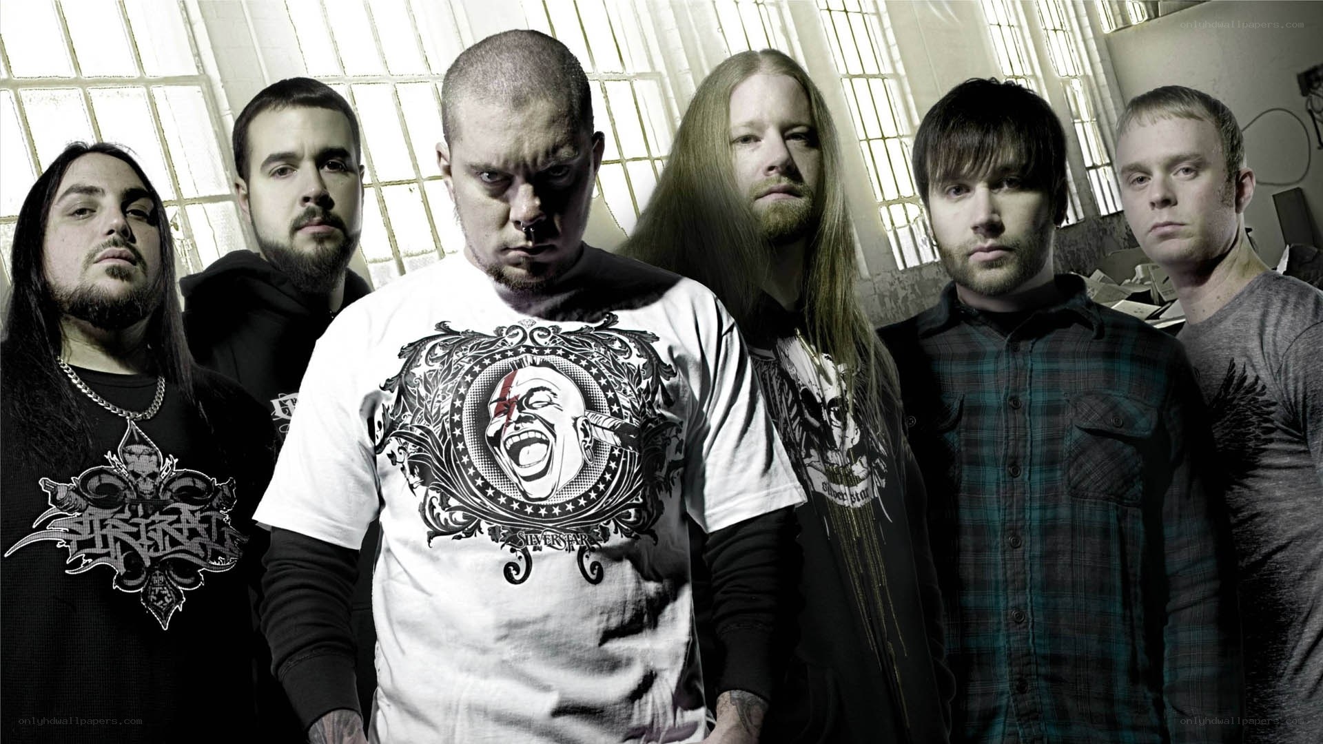 band members in industrial setting
