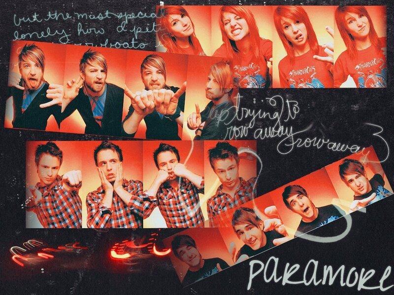 Band Members in Photos — Red, Playful