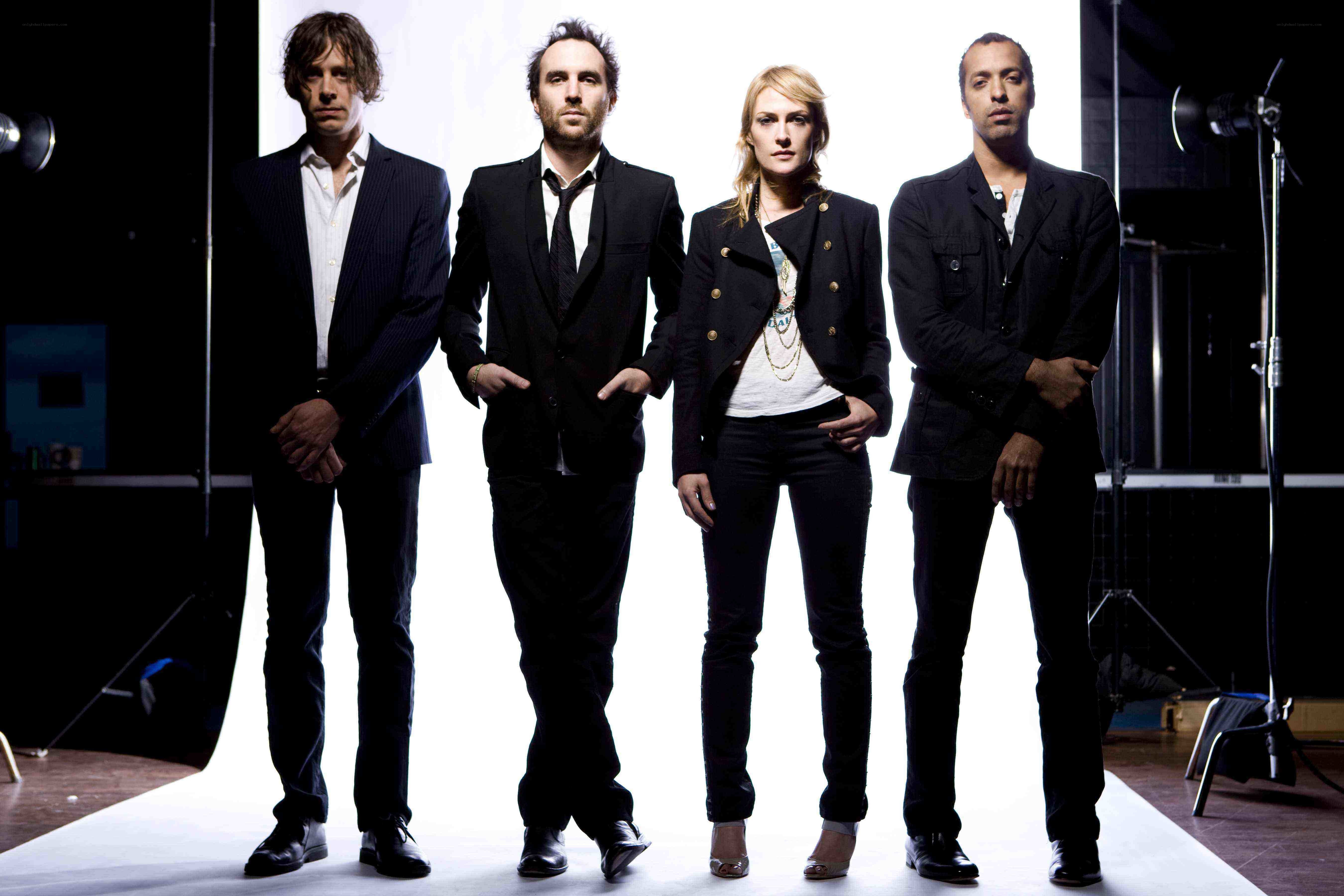 band members in studio