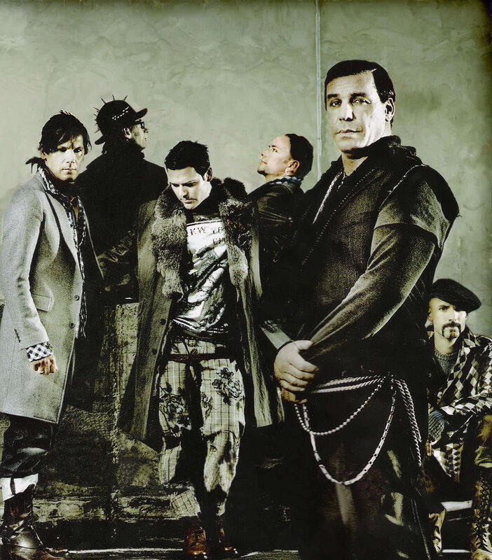 band members in stylish coats