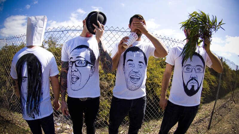 band members in t-shirts