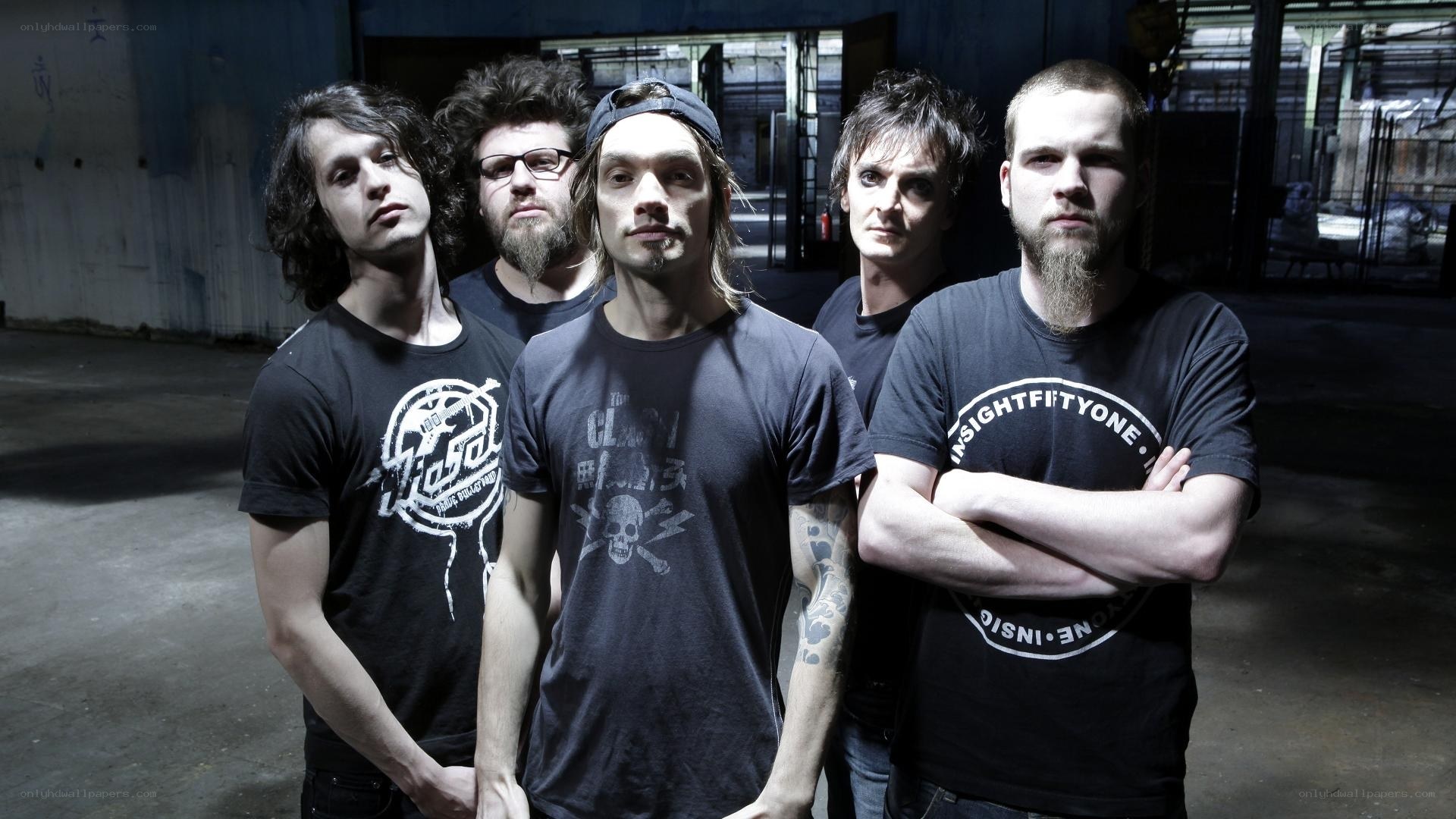 band members in warehouse