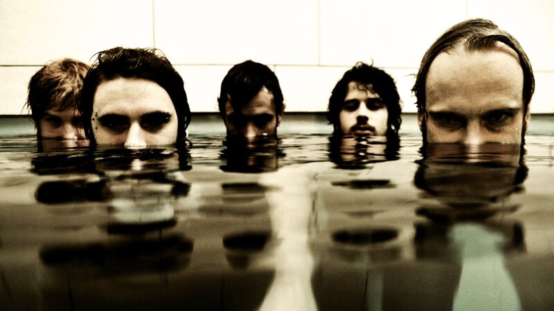 band members in water