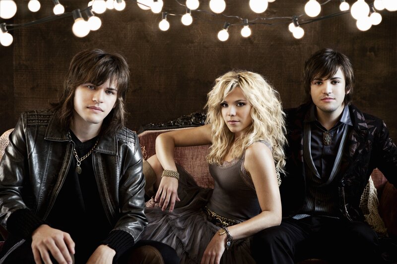 band members on a couch