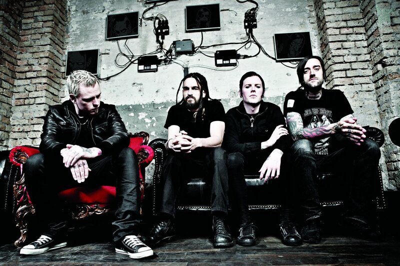 band members on a couch