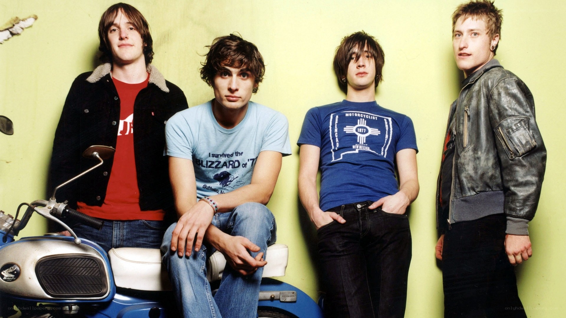band members on a scooter