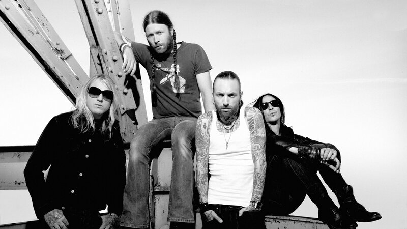 band members on metal structure