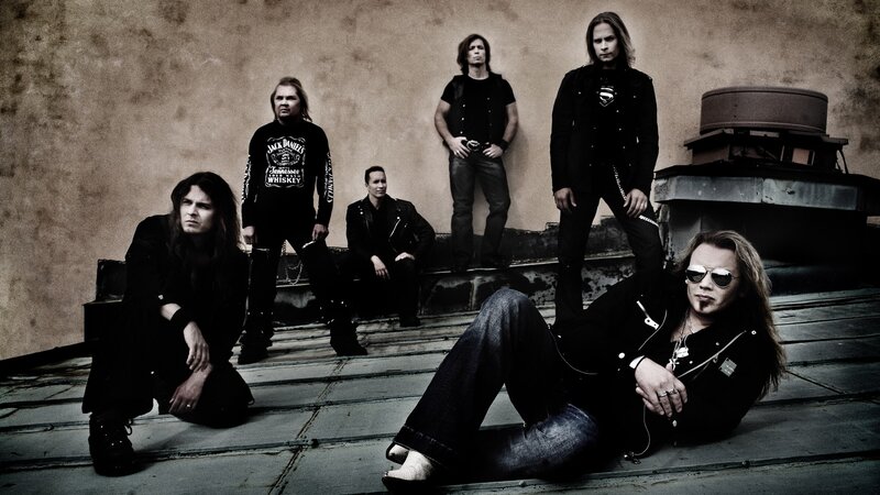 Band Members on Rooftop — Black