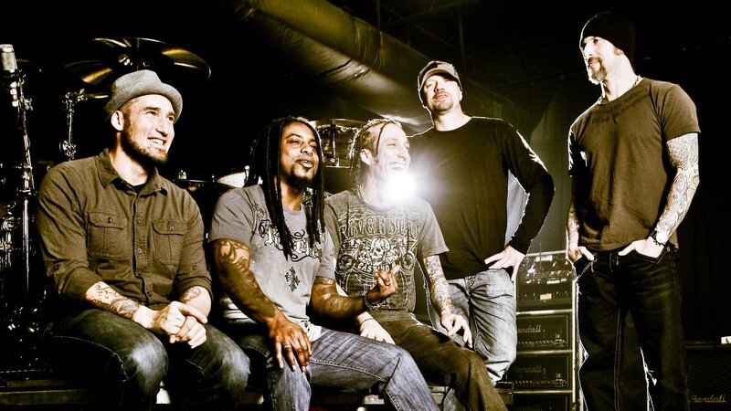Band Members on Stage — Black, Dramatic, Night, Photograph, Drum Kit