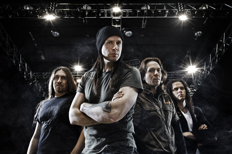 Band Members on Stage — Black, Dramatic, Night