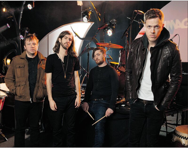 Band Members on Stage — Black, Serious, Night